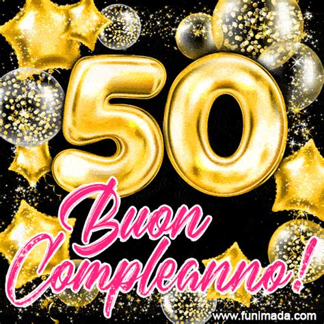 buon compleanno 50 anni donna gif|Auguri di compleanno per i 50 anni GIF